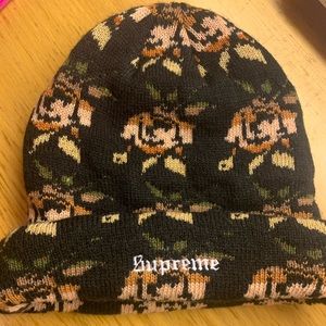 Supreme Rose Jacquard Beanie | Poshmark